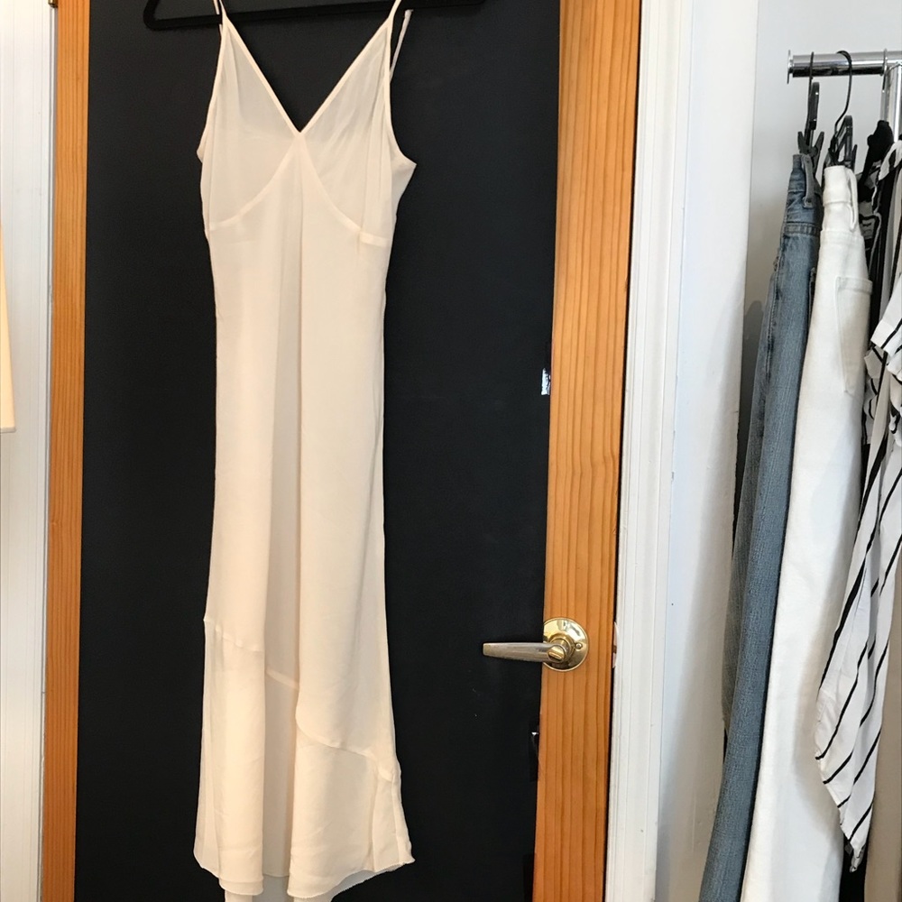 Aritzia silk slip dress